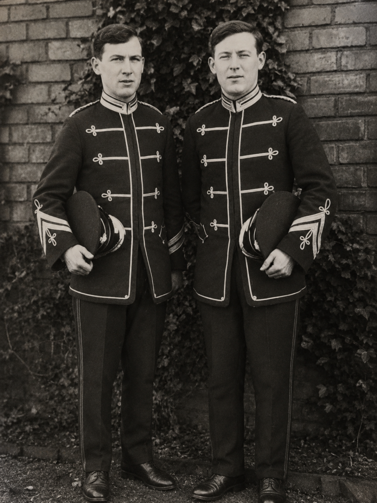 Bandsmen Tommy and Matt Ore.