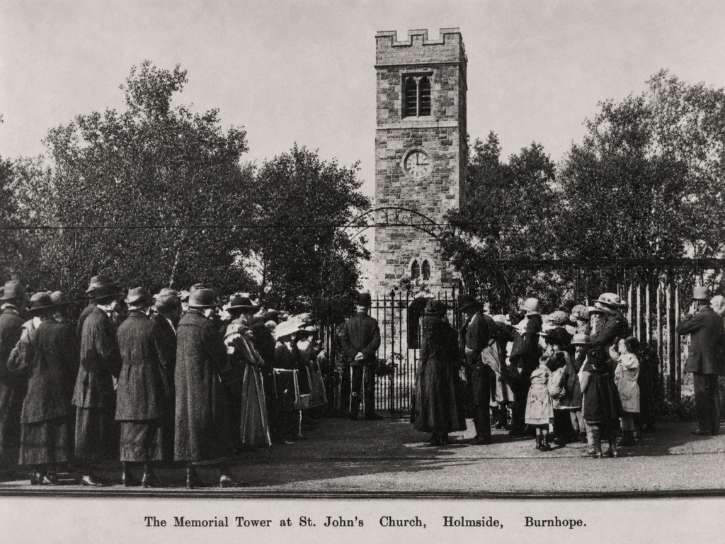 The opening of the Memorial Tower ceremony.